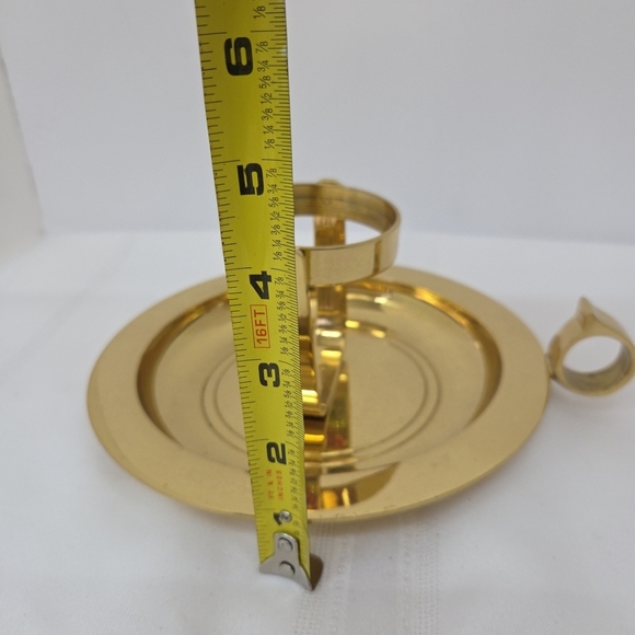 PartyLite Gold Brass Candle Holder - Picture 8 of 9